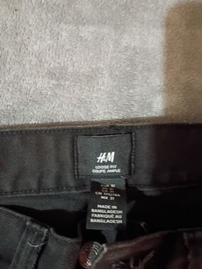 H&M Men's Loose Fit Black Jeans